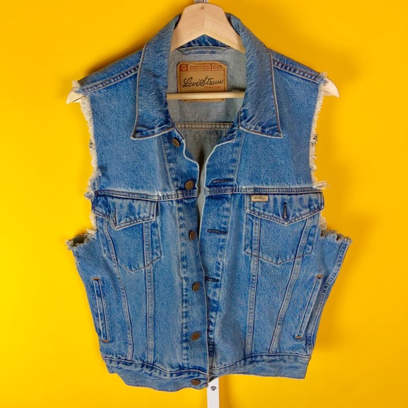 Signature by Levi Strauss Other - Levi Strauss Denim Jean Sleeveless Cut-Off Vest